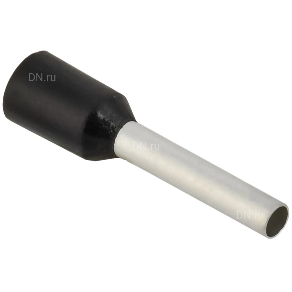 Наконечник IEK НШВИ 1.5-10 черный, номинальное сечение - 1.5мм2, длина рабочей части - 10мм, упаковка - 20шт UGN11-D15-010-020