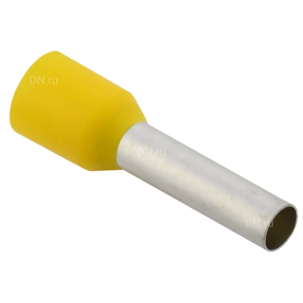 Наконечник IEK НШВИ 6.0-14 желтый, номинальное сечение - 6.0мм2, длина рабочей части - 14мм, упаковка - 20шт UGN11-006-014-020