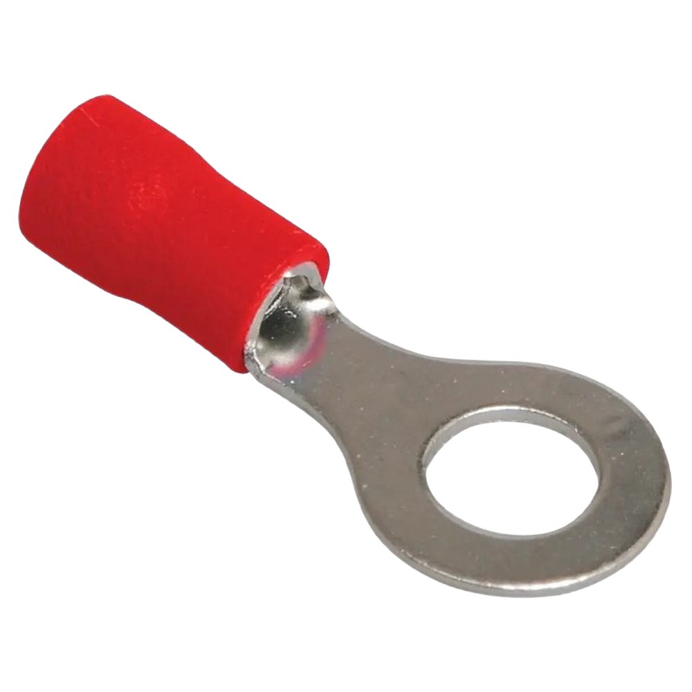 Наконечник кольцевой IEK НКИ 1,25-5 кольцо 0,5-1,5 мм изолированный красный, упаковка 100 шт