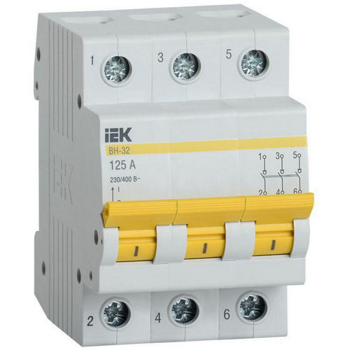 Выключатели нагрузки IEK ВН-32 3P трехполюсные, номинальный ток 20-125 А