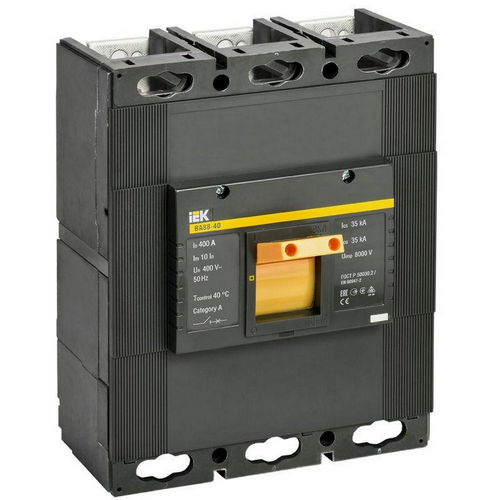 Автоматические выключатели трехполюсные IEK ВА 88-40, сила тока 400-800 A, отключающая способность 35 кА