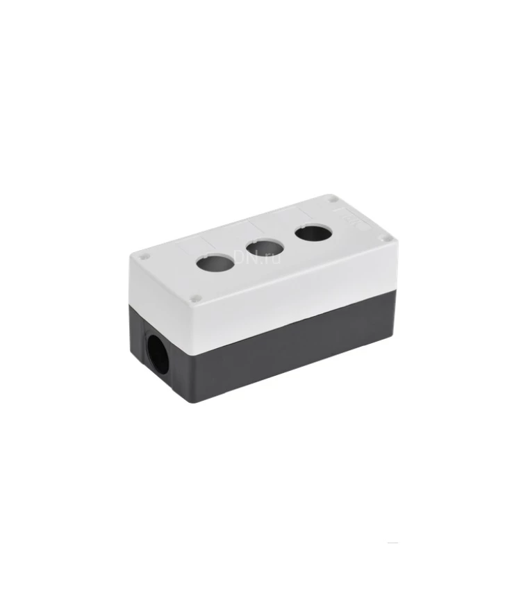 Корпус поста IEK КП103-Р Ду22, для кнопок управления 3 место, белый, степень защиты IP54