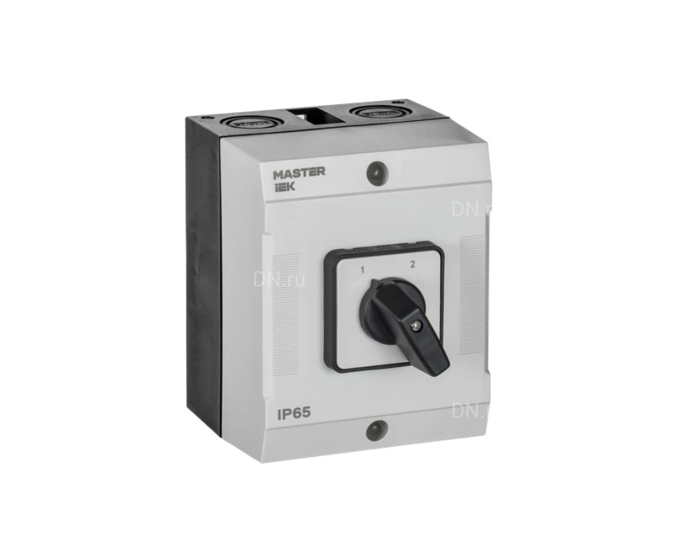 Переключатель кулачковый в боксе IEK MASTER MI-CS20-016-054 16А, 2-позиционный, 1 полюс, напряжение питания 690B, степень защиты IP65