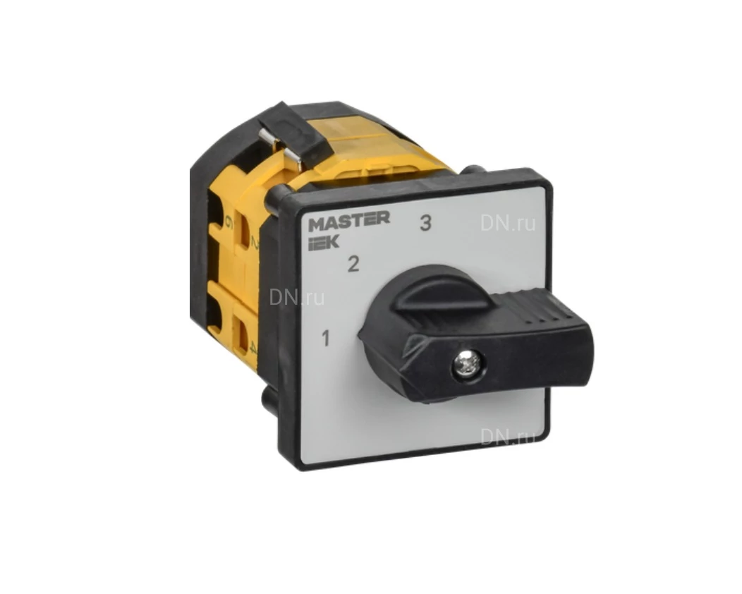 Переключатель кулачковый IEK MASTER MI-CS10-010-082 10А, 3-позиционный, 2 полюса, напряжение питания 230/400/690B, степень защиты IP20