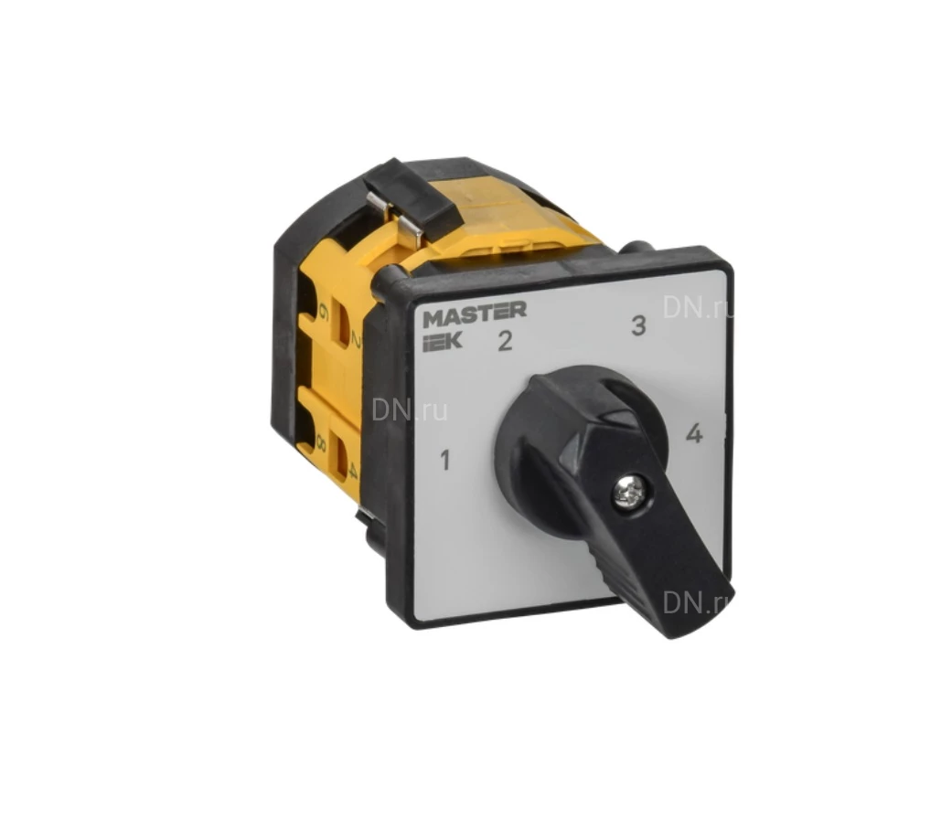 Переключатель кулачковый IEK MASTER MI-CS10-010-083 10А, 4-позиционный, 2 полюса, напряжение питания 230/400/690B, степень защиты IP20