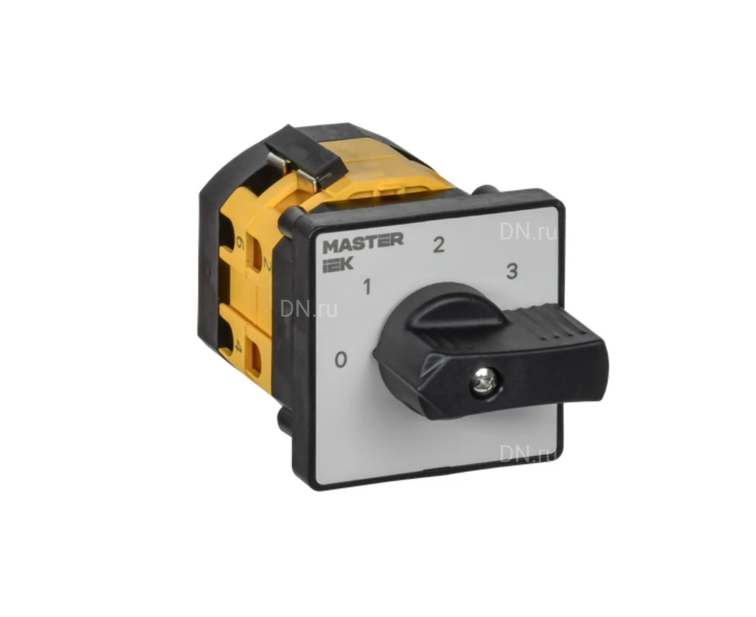 Переключатель кулачковый IEK MASTER MI-CS10-010-108 10А, 4-позиционный, 2 полюса, напряжение питания 230/400/690B, степень защиты IP20