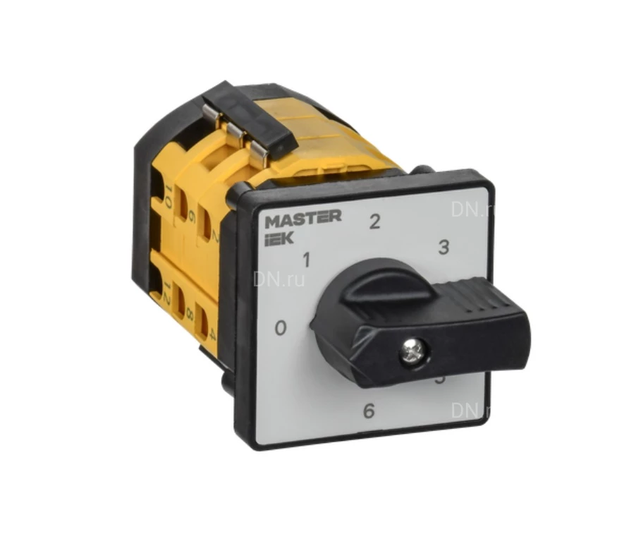 Переключатель кулачковый IEK MASTER MI-CS10-010-111 10А, 7-позиционный, 3 полюса, напряжение питания 230/400/690B, степень защиты IP20