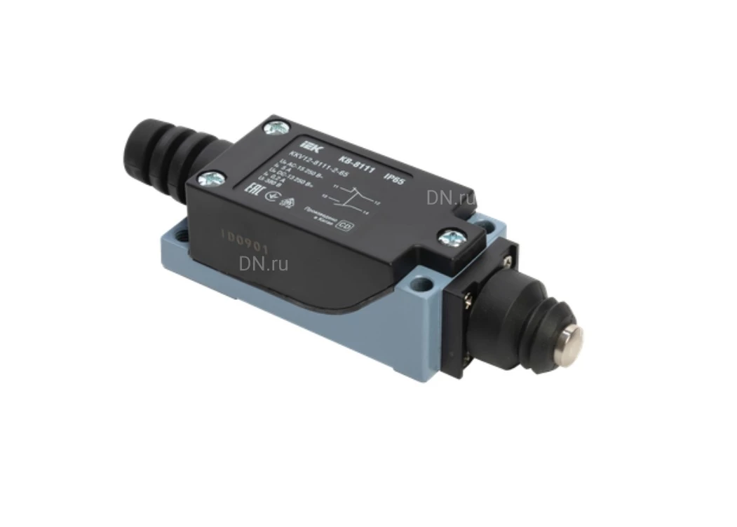 Выключатель концевой IEK КВ-8111 элемент управления — толкатель купольный, степень защиты IP65