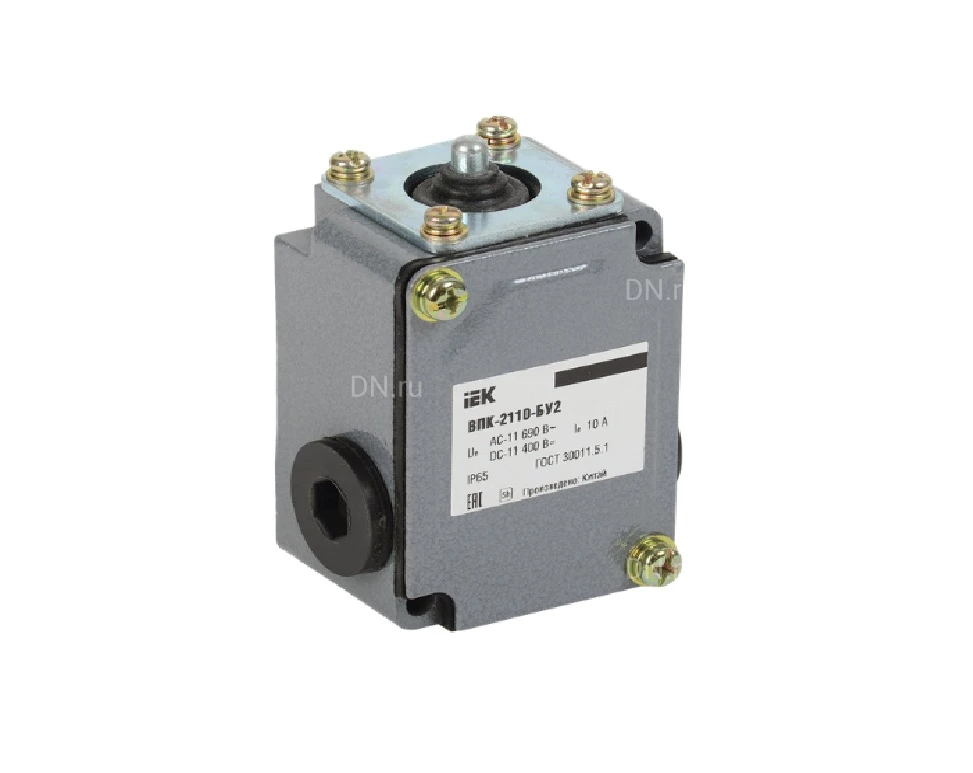 Выключатель концевой IEK ВПК-2110-БУ2 элемент управления — толкатель, напряжение питания 10А, степень защиты IP65