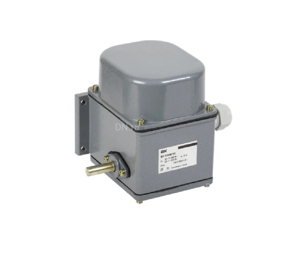 Выключатель концевой IEK ВУ-150М У2 1 элемент управления — поворотный рычаг, напряжение питания 10А, степень защиты IP44