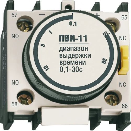 Приставки IEK ПВИ11 рабочий ток 6А, 1з+1р AC/DC задержка на включение 0.1-30 секунд