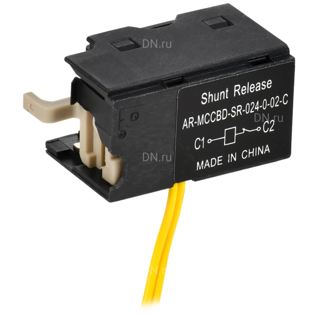 Расцепитель независимый IEK ARMAT 24В DC правый, типоразмер S, для автоматических выключателей ARMAT AR-MCCBD-SR-024-0-02-C