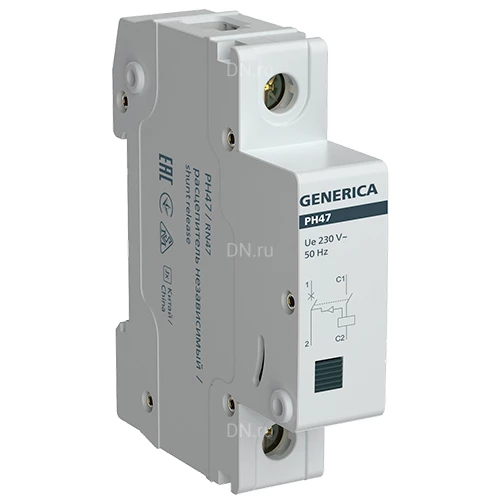 Расцепители независимые GENERICA РН47 для автоматических выключателей ВА47