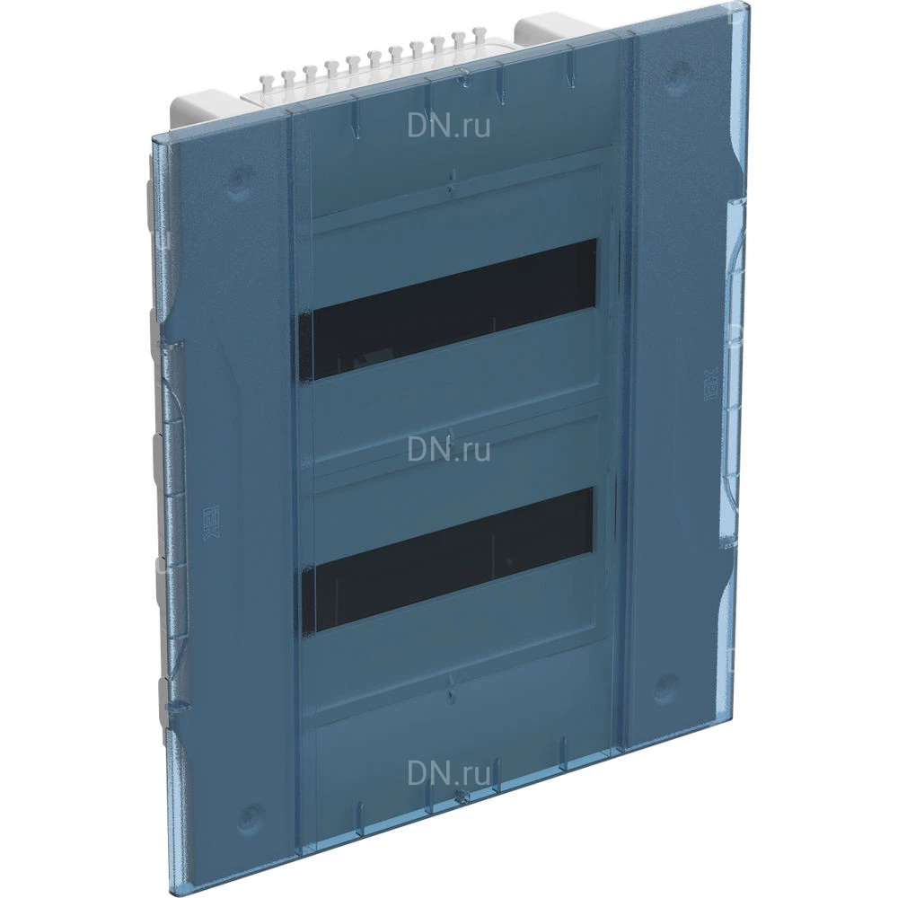 Корпус встраиваемый IEK ЩРВ-П-24 103х412х470мм синяя пр. дверь модулей - 24, рядов - 2, IP40, цвет - белый KR5-KP12-V-24-41