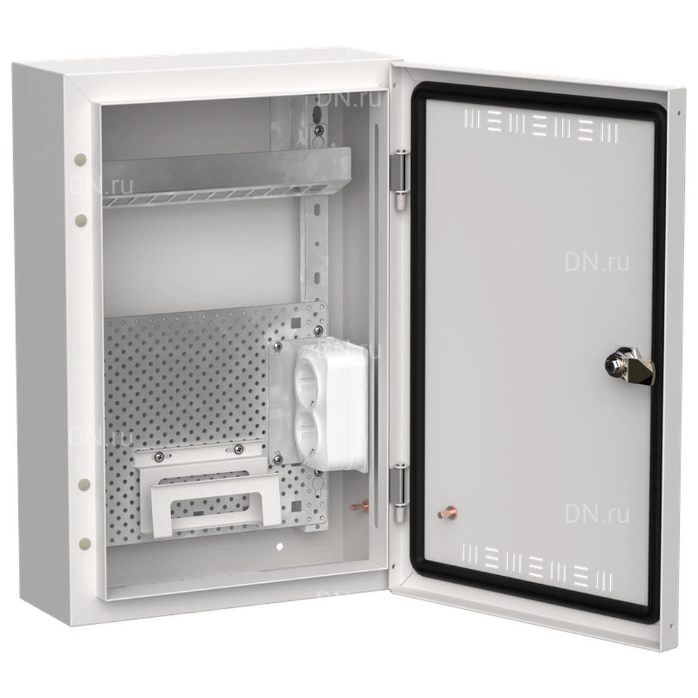 Корпус навесной IEK TITAN 5 ЩРн-24 (1х24) 140х310х460мм, мультимедиа, IP30, цвет - белый TI5-51-N-024-30