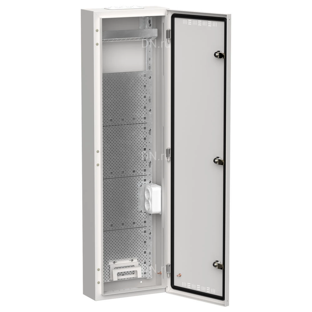 Корпус навесной IEK TITAN 5 ЩРн-84 (1х84) 140х310х1085мм, мультимедиа, IP30, цвет - белый TI5-51-N-084-30