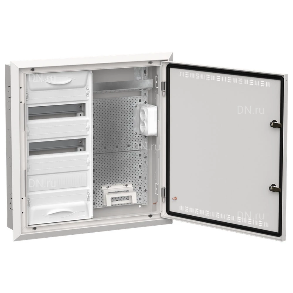 Корпус встраиваемый IEK TITAN 5 ЩРв-36 (2х36) 130х625х630мм, комбинированный, IP30, цвет - белый TI5-51-V-2X036-30