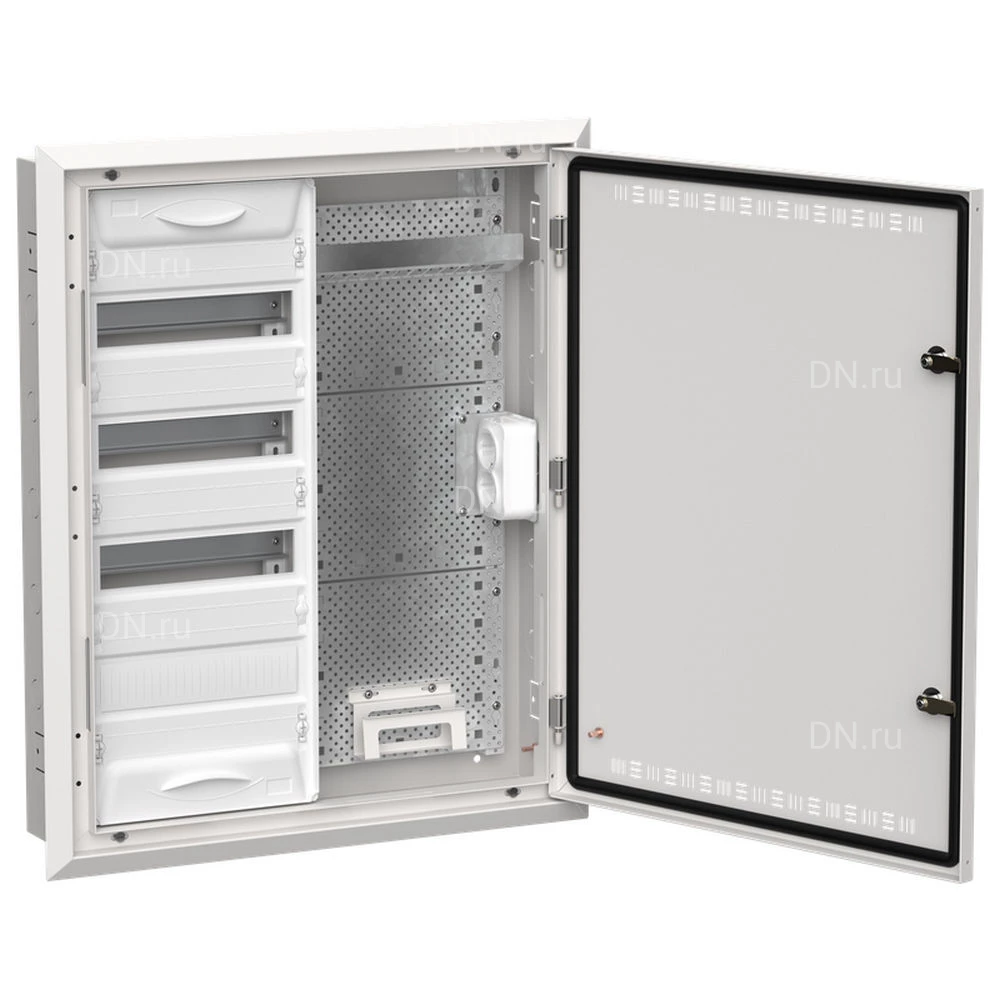 Корпус встраиваемый IEK TITAN 5 ЩРв-48 (2х48) 130х625х755мм, комбинированный, IP30, цвет - белый TI5-51-V-2X048-30