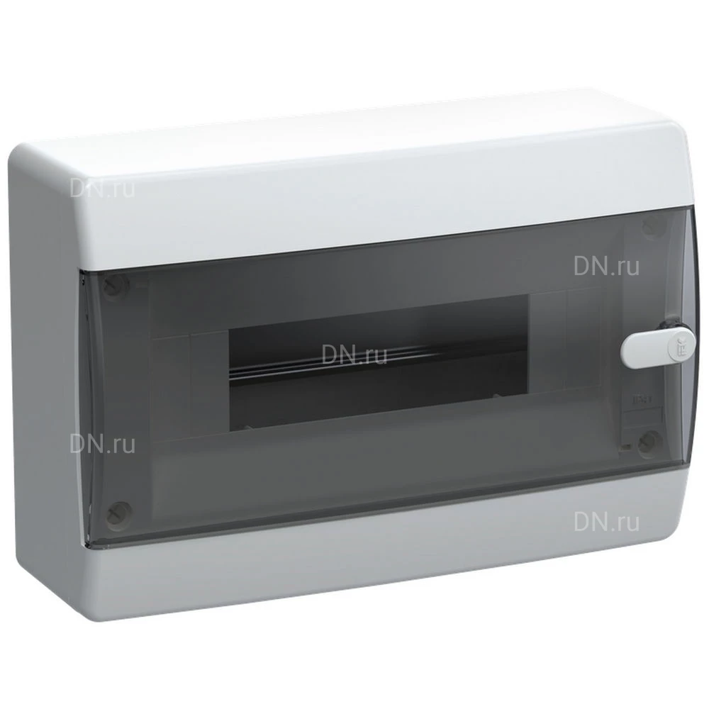 Корпус навесной IEK UNION Compact ЩРН-П-12 103х290х195мм черная пр. дверь пластиковый, модулей - 12, рядов - 1, IP41, цвет - белый UIC-KP12-N-12-41-K01