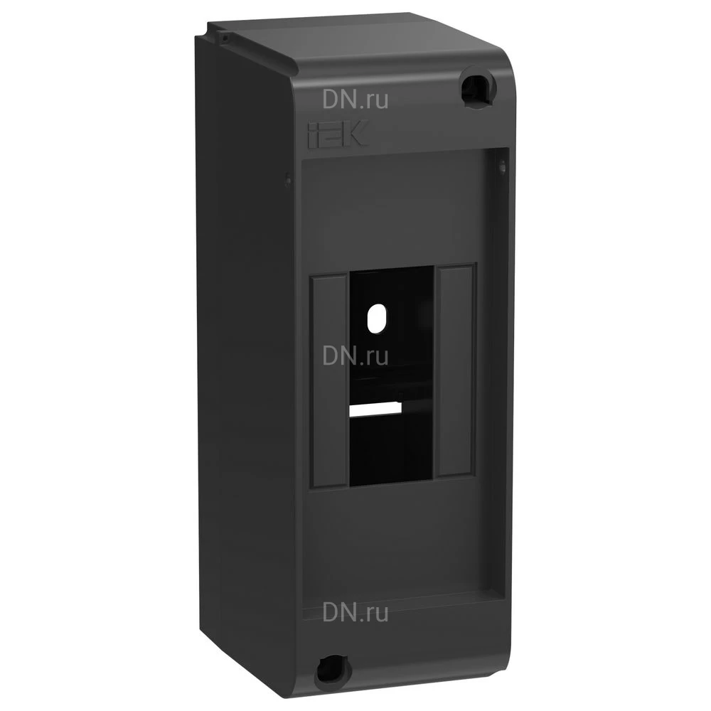 Корпус навесной IEK UNION Mini КМПн-2 66х51х139мм без двери, пластиковый, модулей - 2, рядов - 1, IP20, цвет - черный UIM-KP71-N-02-20-K02