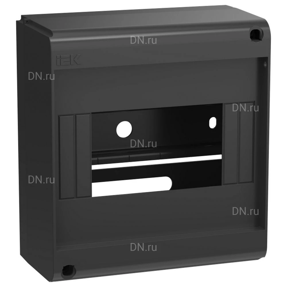 Корпус навесной IEK UNION Mini КМПн-6 66х127х139мм без двери, пластиковый, модулей - 6, рядов - 1, IP20, цвет - черный UIM-KP71-N-06-20-K02