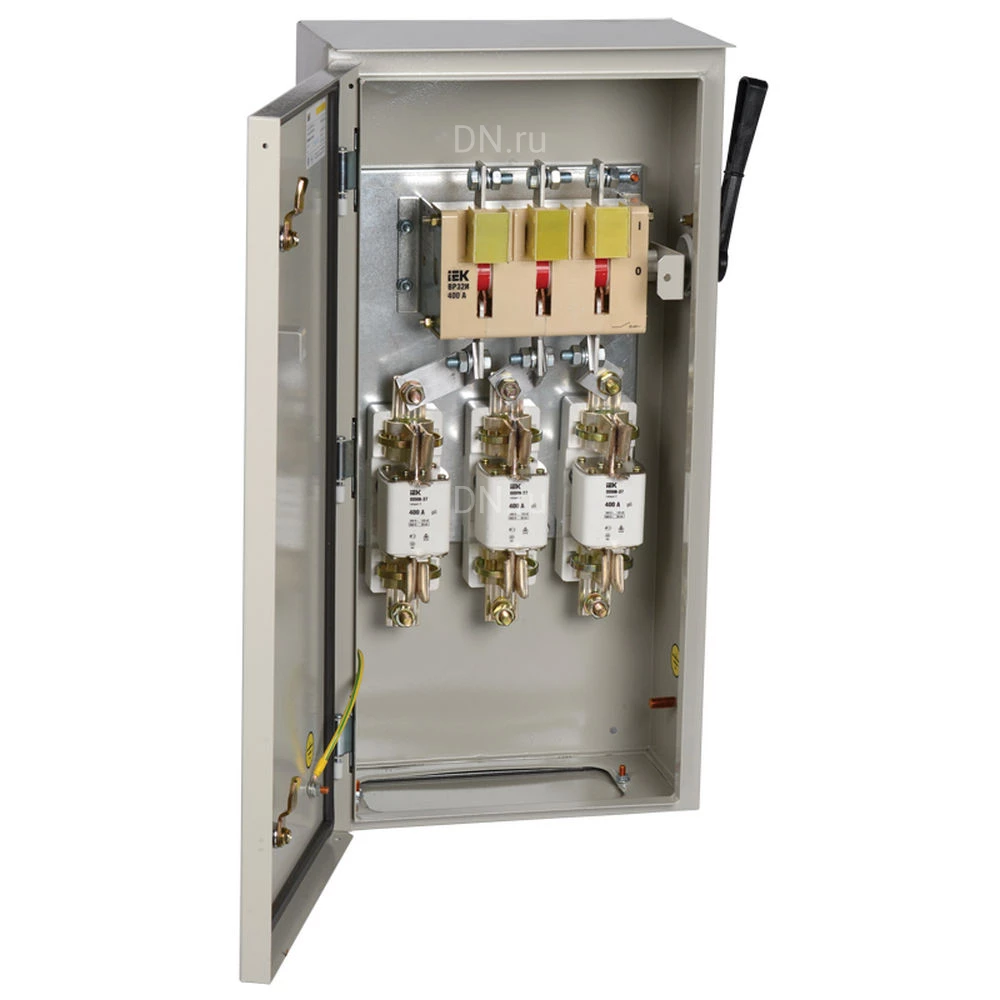 Ящик с рубильником и предохранителями IEK ЯРП-400А, цвет - серый, У1, IP54
