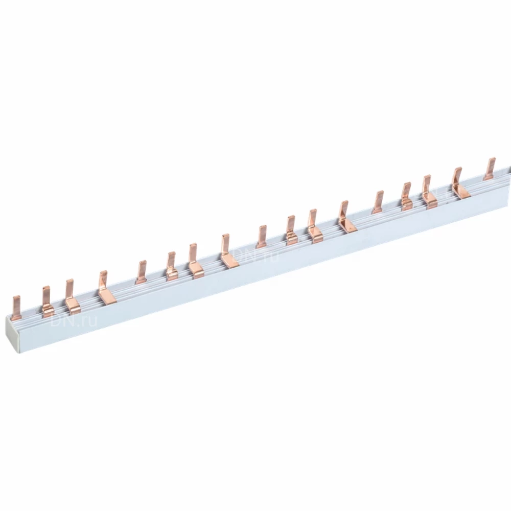 Шина соединительная IEK типа PIN 4Р 100А, длина - 1000мм, количество полюсов - 4, материал - пластик, YNS21-4-100