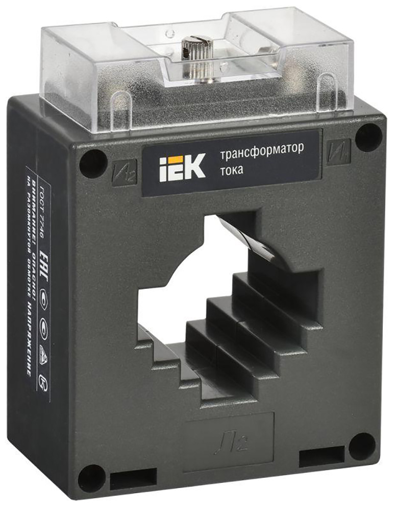 изображение Трансформатор тока IEK ТТИ-40 S 400/5А 5ВА класс точности 0.5S, шинный