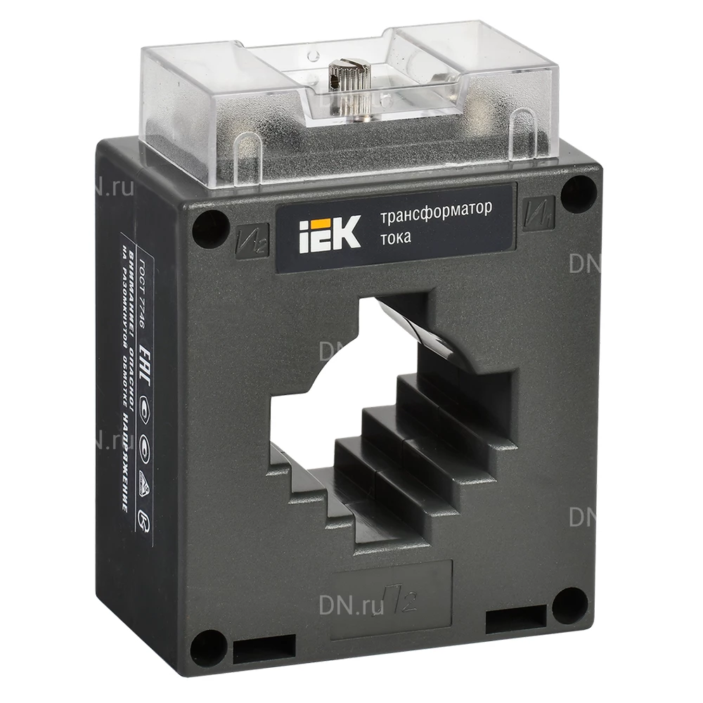 изображение Трансформатор тока IEK ТТИ-40 S МПИ08 500/5А 5ВА класс точности 0.5S, шинный ITT30-3-05-0500-08