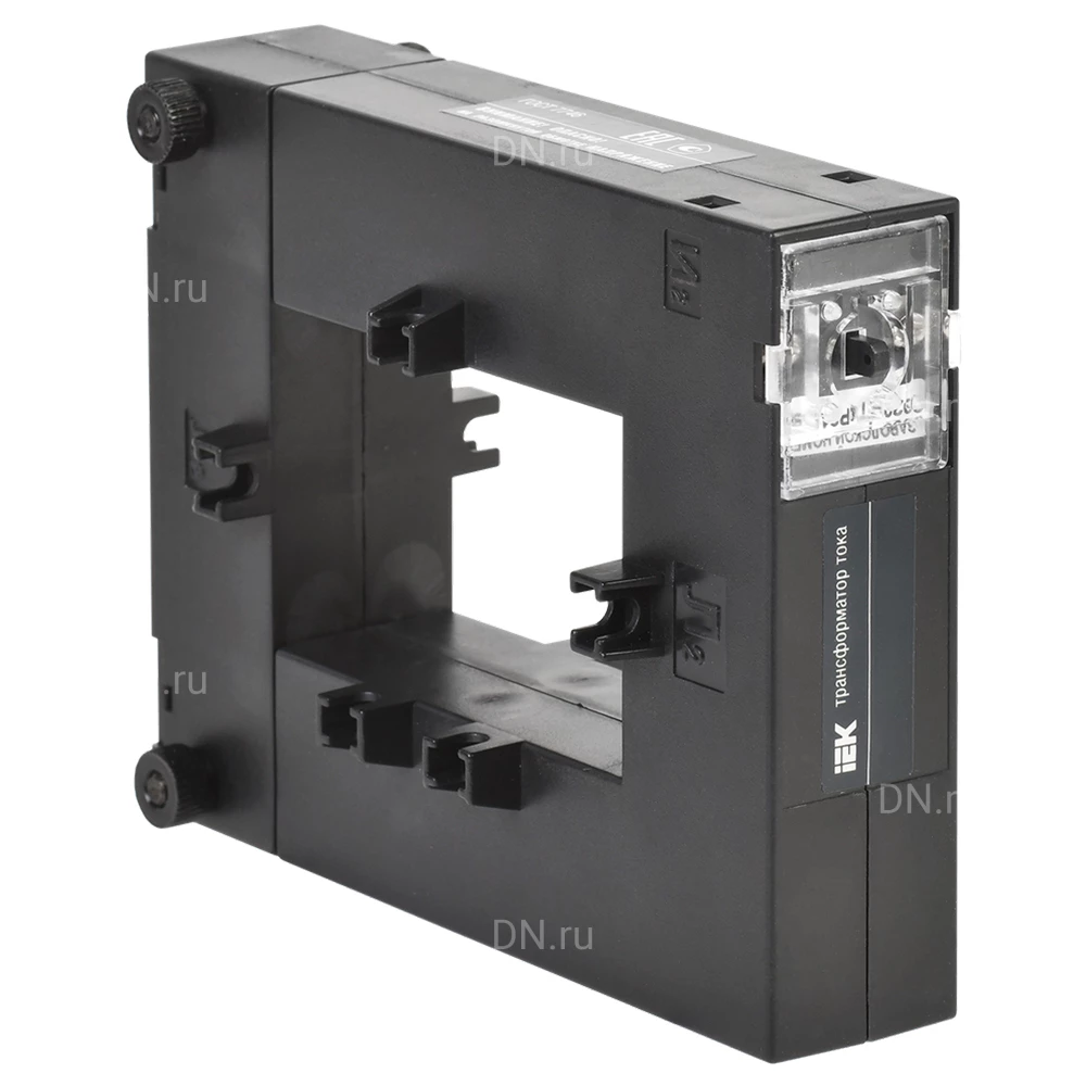 изображение Трансформатор тока IEK ТРП-58 250/5А 1ВА класс точности 0.5, шинный ITT58-2-D015-0250