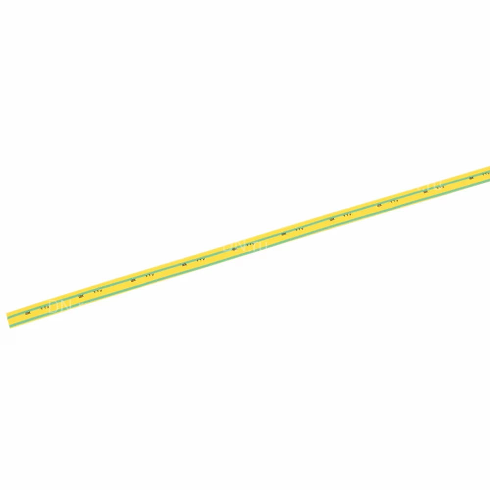 Трубка термоусадочная IEK ТТУ нг-LS Дн35/17.5 тонкостенная, диаметр до усадки - 35мм, диаметр после усадки - 17.5мм, коэффициент усадки - 2:1, материал - полиэтилен, цвет - желто-зеленый, 1м UDRS-D35-1-K52 