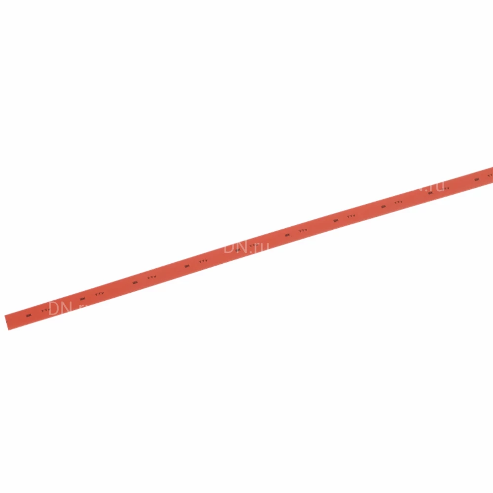 Трубка термоусадочная IEK ТТУ нг-LS Дн45/22.5 тонкостенная, диаметр до усадки - 45мм, диаметр после усадки - 22.5мм, коэффициент усадки - 2:1, материал - полиэтилен, цвет - красный, 1м UDRS-D45-1-K04 