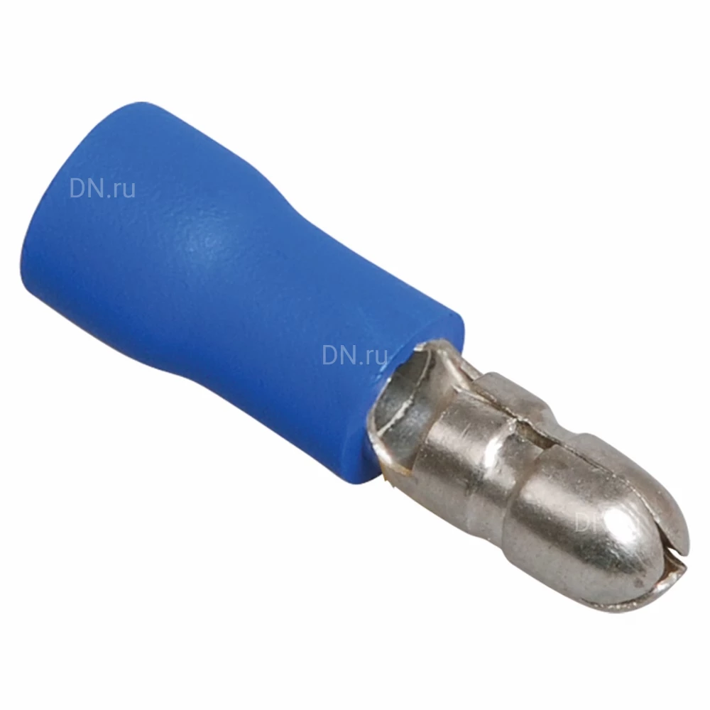 Разъем IEK РшИп 2.5-4 сечение - 1.5-2.5мм2, толщина контактной части - 0.4мм, материал изоляции - ПВХ, цвет - синий, упаковка - 100шт, URP20-D25-D23-4