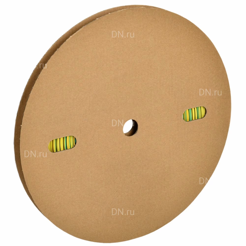 Трубка термоусадочная IEK ТТУ нг-LS Дн12/6 тонкостенная, диаметр до усадки - 12мм, диаметр после усадки - 6мм, коэффициент усадки - 2:1, материал - полиэтилен, цвет - желто-зеленый, 100м UDRS-D12-100-K52