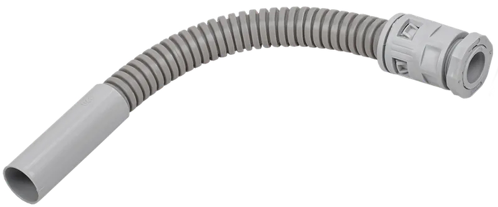Муфта труба-коробка IEK Elasta BGP Дн20 гибкая для соединения трубы, материал – пластик, цвет – серый