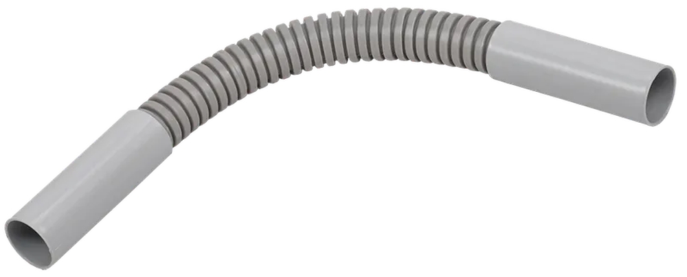Муфта труба-труба IEK Elasta MGP Дн20 гибкая для соединения трубы, материал – пластик, цвет – серый