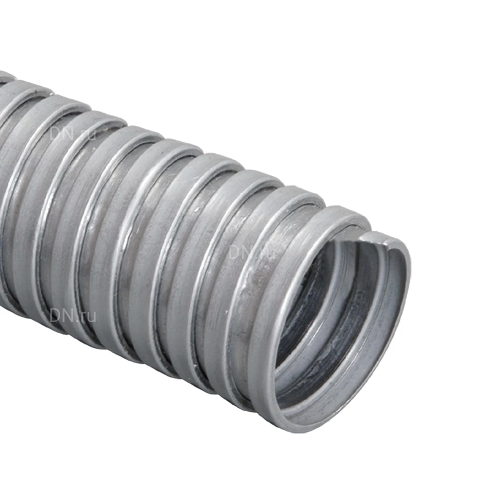 Металлорукав IEK Elasta РЗ-Ц 8мм без протяжки, без изоляции, количество в упаковке - 50м, материал - оцинкованная сталь, цвет - серый CM10-08-050