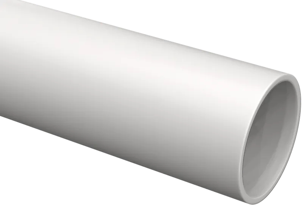 Труба гладкая IEK Дн16 L2 жесткий, внешний диаметр 16 мм, материал - ПВХ, цвет - белый