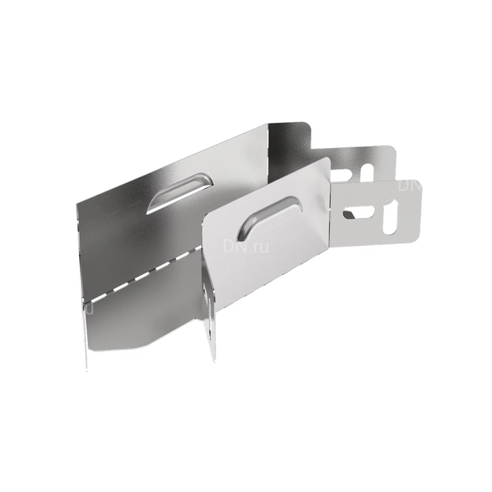 Поворот горизонтальный IEK ESCA 3 PG-90 50х50 90гр для кабельного лотка, корпус - сталь, цвет - светло-серый ES3-PG-90-050-050-06