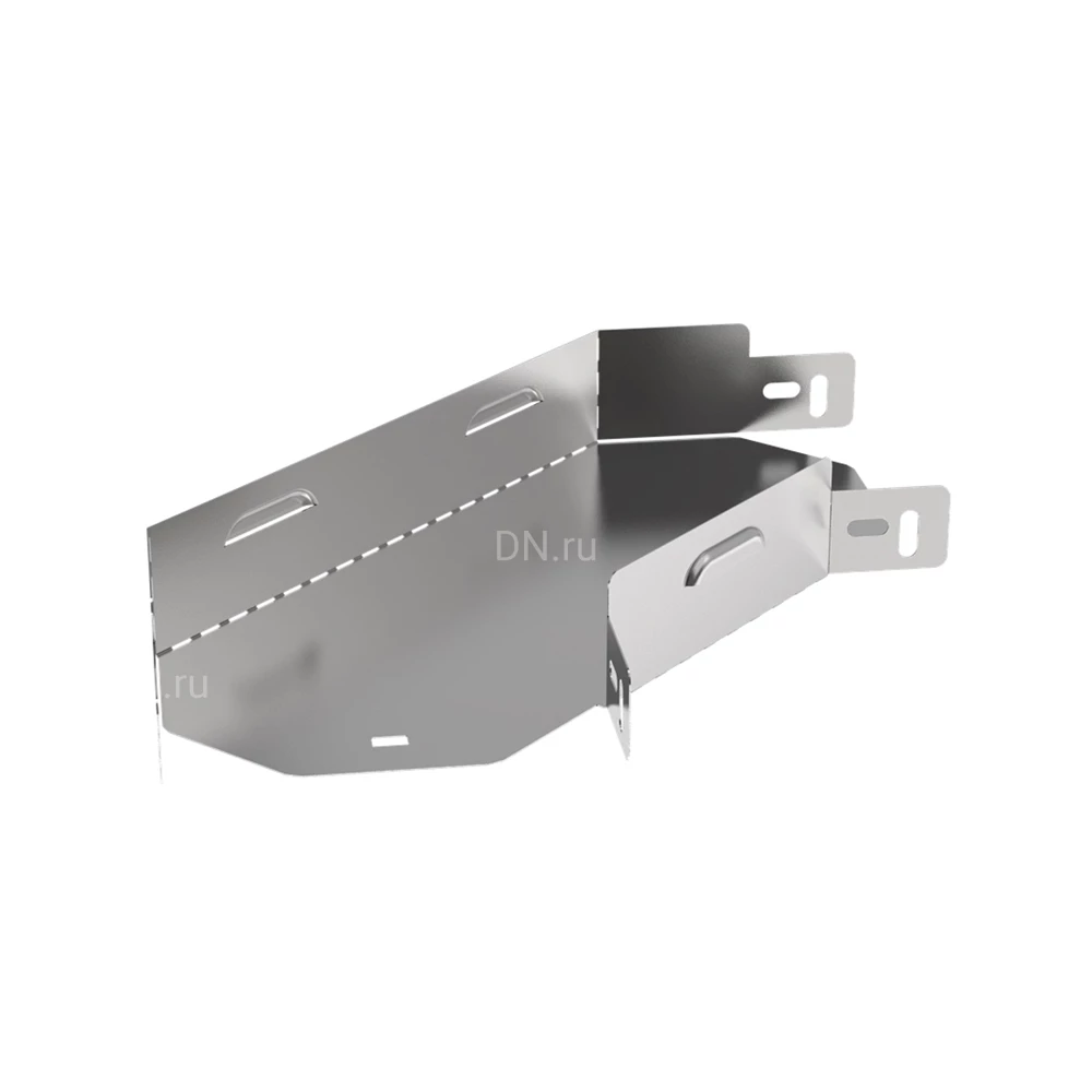 Поворот горизонтальный IEK ESCA 3 PG-90 50х150 90гр для кабельного лотка, корпус - сталь, цвет - светло-серый ES3-PG-90-050-150-06