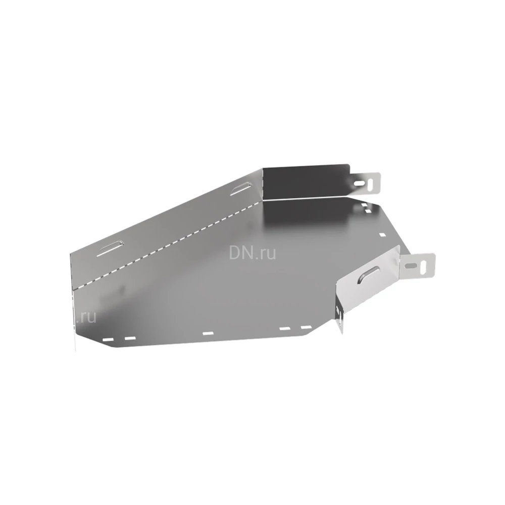 Поворот горизонтальный IEK ESCA 3 PG-90 50х300 90гр для кабельного лотка, корпус - сталь, цвет - светло-серый ES3-PG-90-050-300-06