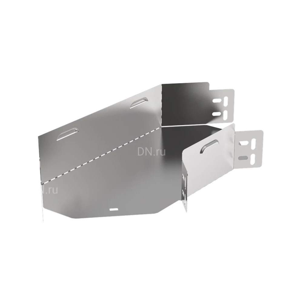 Поворот горизонтальный IEK ESCA 3 PG-90 100х200 90гр для кабельного лотка, корпус - сталь, цвет - светло-серый ES3-PG-90-100-200-06