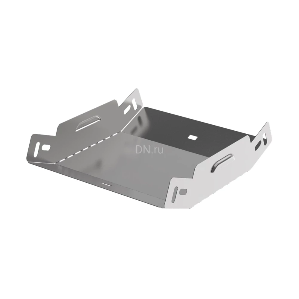 Поворот вертикальный внутренний IEK ESCA 3 PN-45 50х200 45гр для кабельного лотка, корпус - сталь, цвет - светло-серый ES3-PN-45-050-200-06