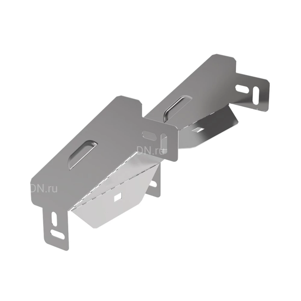 Поворот вертикальный внешний IEK ESCA 3 PV-90 50х150 90гр для кабельного лотка, корпус - сталь, цвет - светло-серый ES3-PV-90-050-150-06