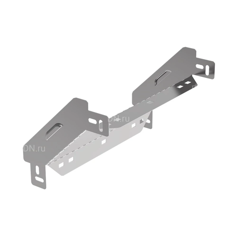 Поворот вертикальный внешний IEK ESCA 3 PV-90 50х300 90гр для кабельного лотка, корпус - сталь, цвет - светло-серый ES3-PV-90-050-300-06