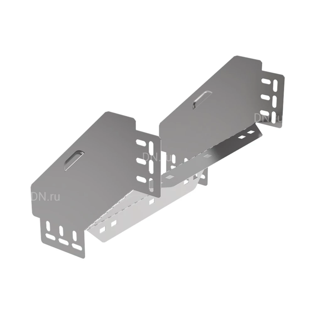Повороты вертикальные внешние IEK ESCA 3 PV-90 для кабельного лотка, корпус - сталь, цвет - светло-серый