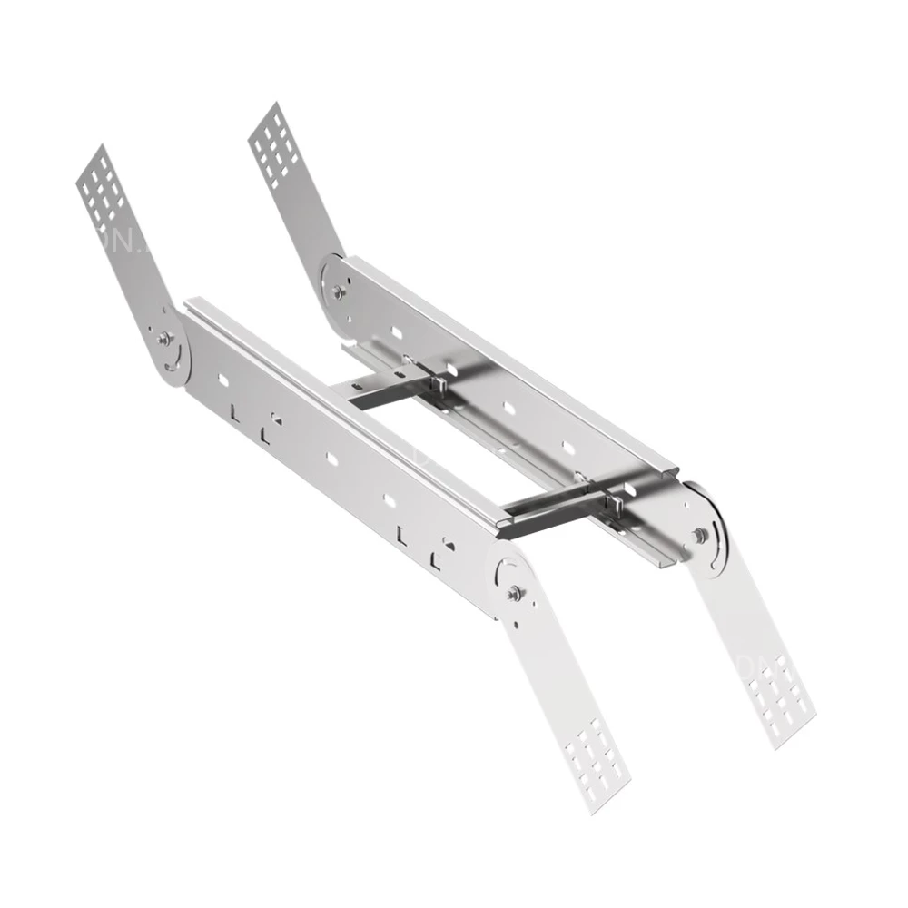 Повороты вертикальные шарнирные лестничные IEK LESTA CPV06 для кабельного лотка, корпус - сталь, цвет - светло-серый