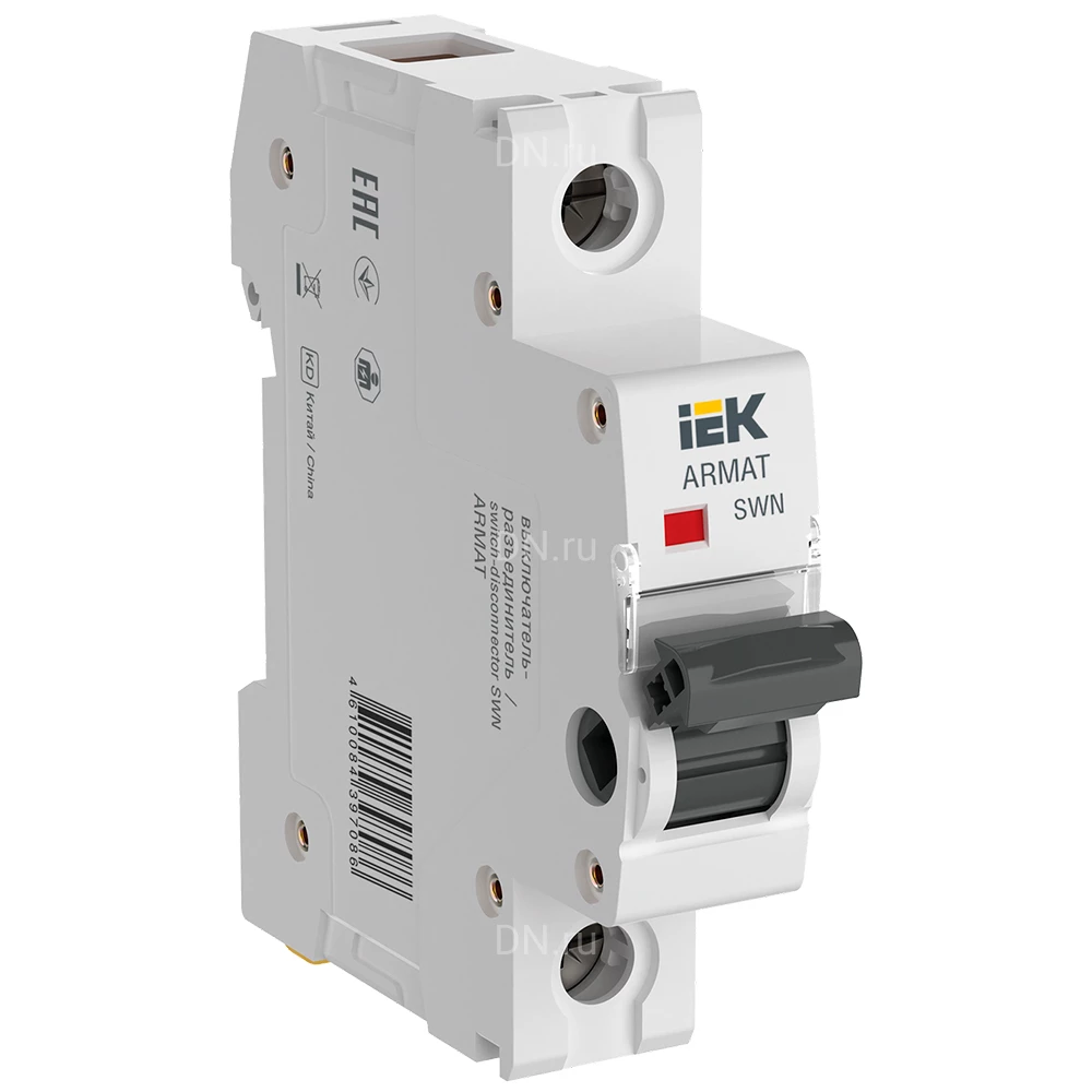 Выключатель-разъединитель однополюсный IEK ARMAT SWN 1P 80А AR-SWN-1-080