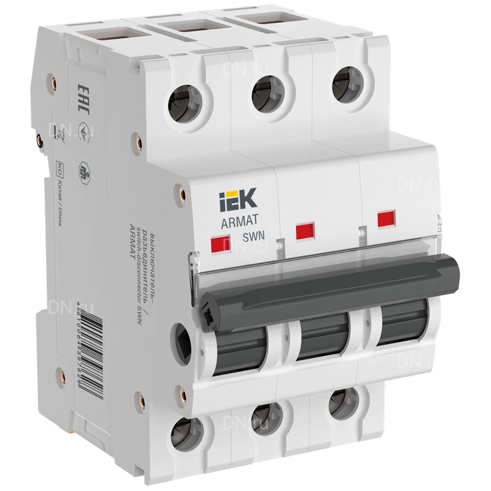 Выключатель-разъединитель трехполюсный IEK ARMAT SWN 3P 80А AR-SWN-3-080