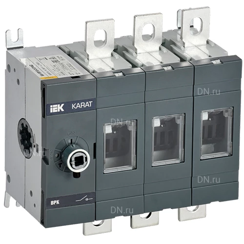 Выключатели-разъединители IEK KARAT ВРК 3P, рабочий ток 160-1600А, стандартное исполнение, без рукоятки управления